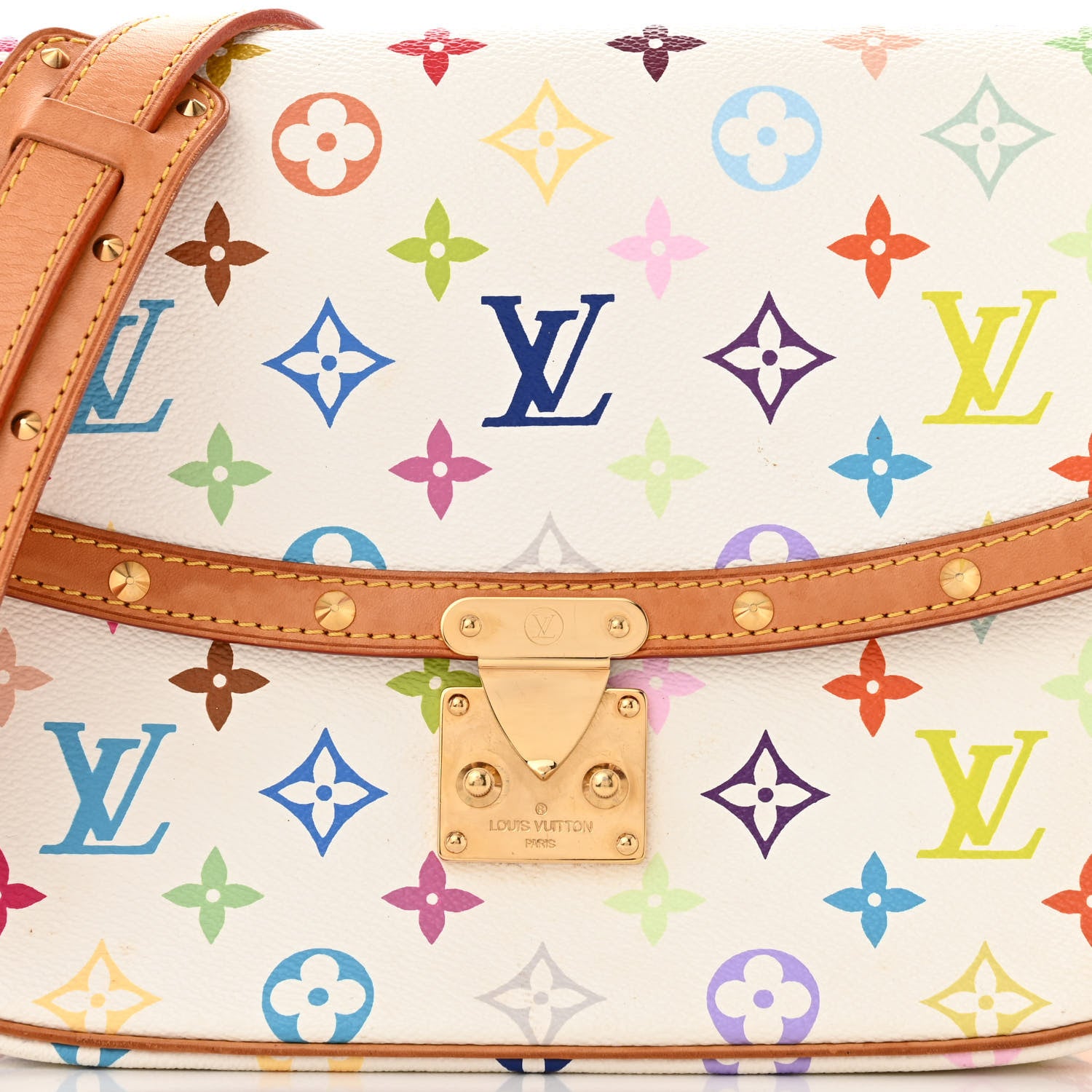 Louis Vuitton LOUIS VUITTON Monogram Multicolor Sologne White 7 of 14