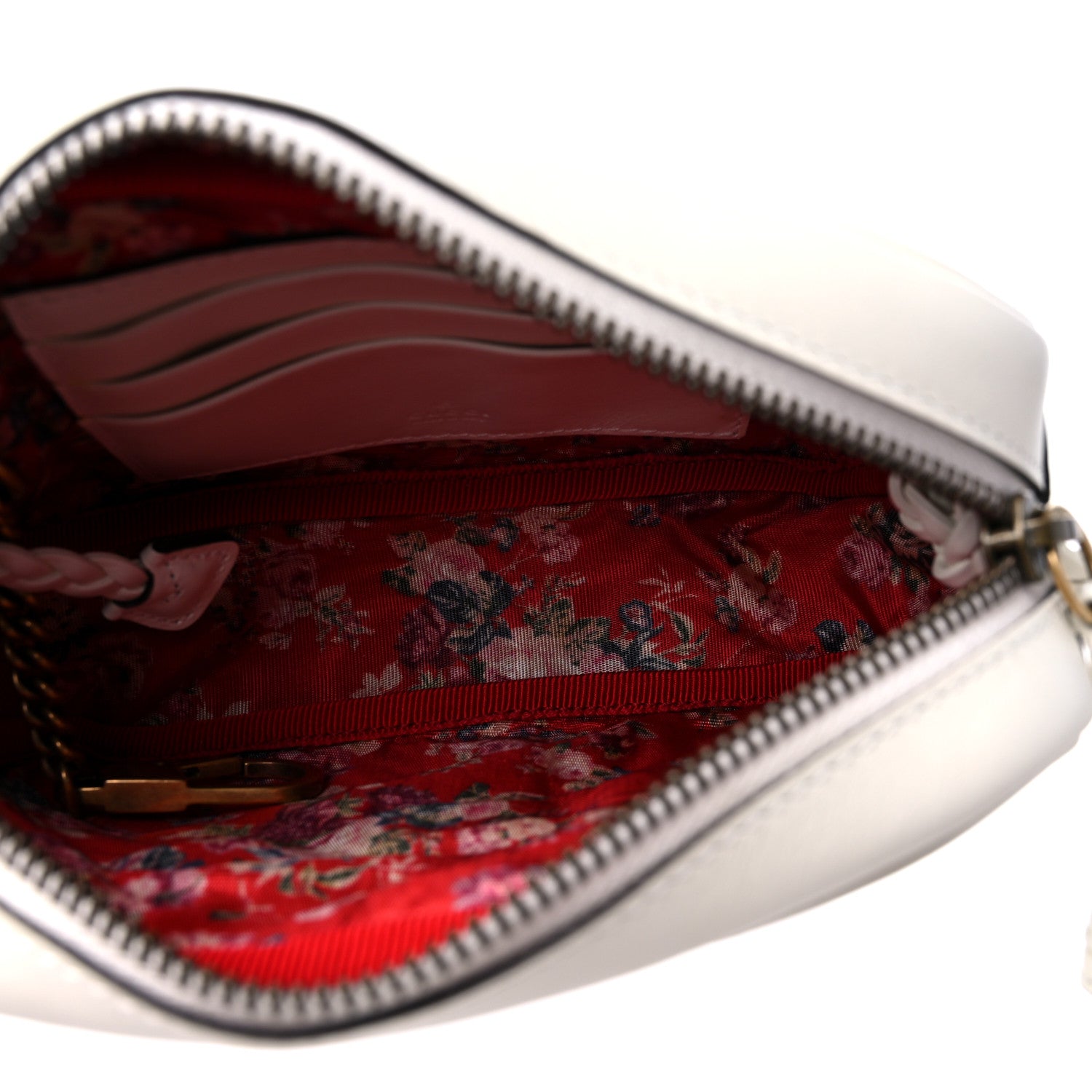 Gucci Calfskin Web Trapuntata Mini Shoulder Bag Off White 5 of 10