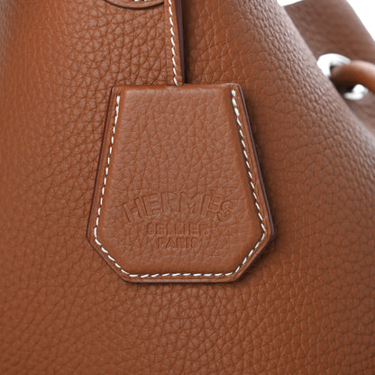 Hermes Taurillon Clemence Silkycity 33 Gold 6 of 10