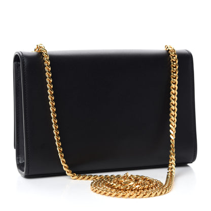 Saint Laurent Smooth Calfskin Small Classic Monogram Kate Tassel Satchel Black 3 of 12