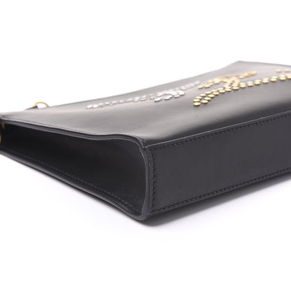 Fendi Vitello Grace Studded Karligraphy Pouch Black 7 of 9