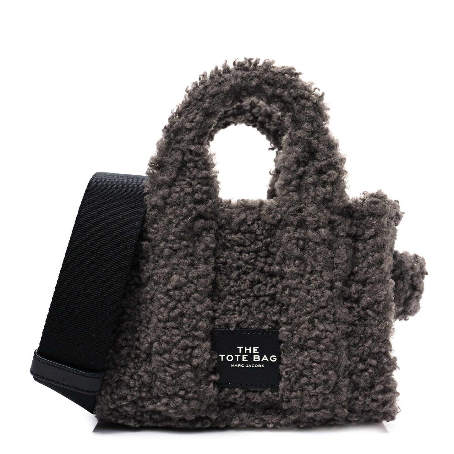 Polyester Cotton Mini The Teddy Traveler Tote Bag Grey
