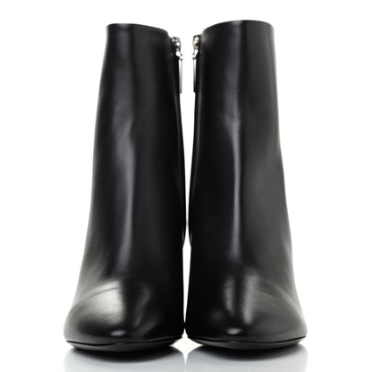 Saint Laurent Nappa Vendome Loulou Ankle Zip Boot 38.5 Black 2 of 6