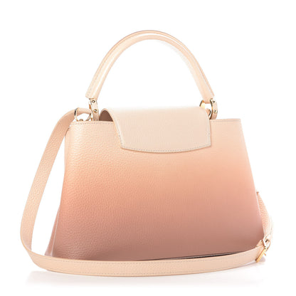 Louis Vuitton Taurillon Gradient Capucines PM Cloudy Creme 3 of 8