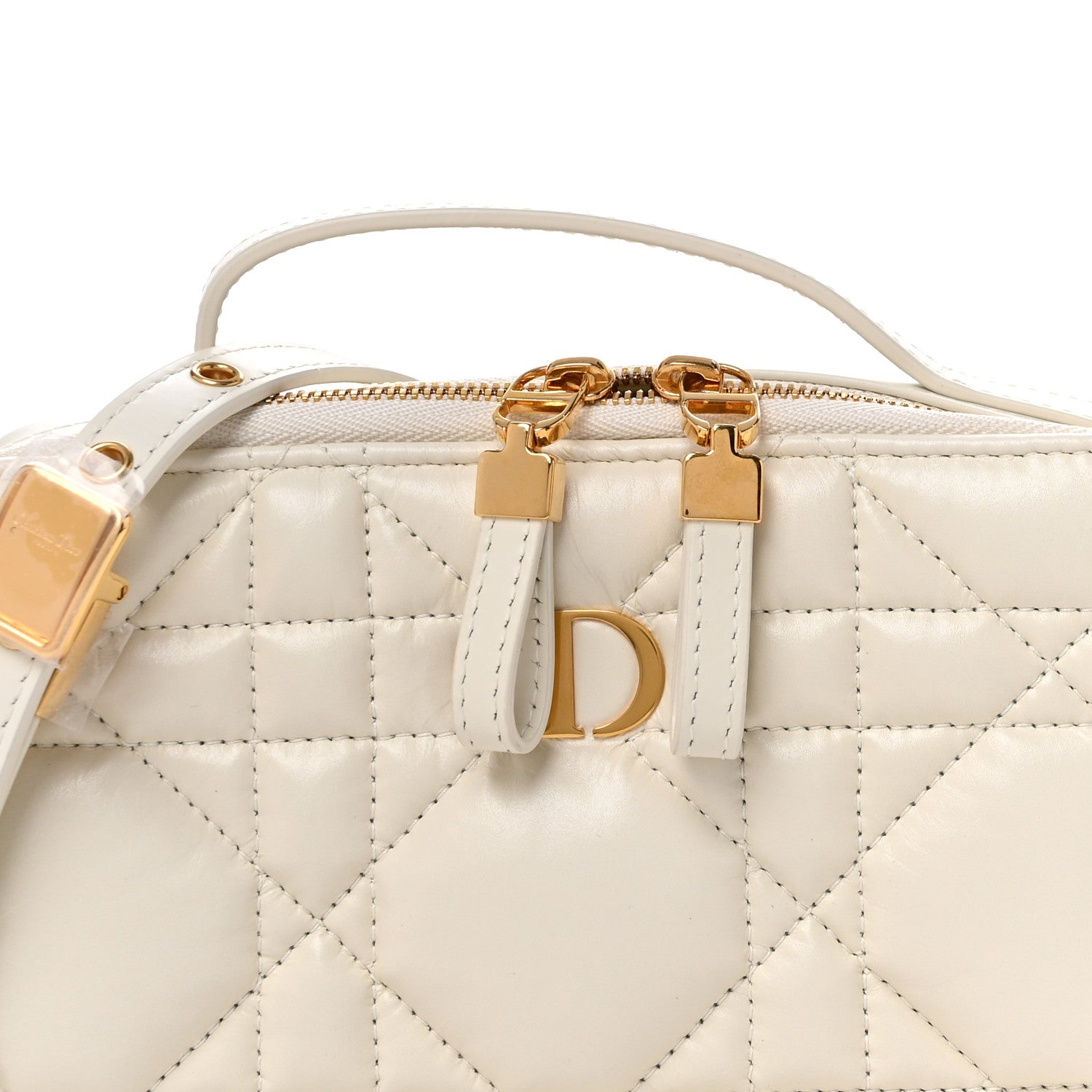 Christian Dior Calfskin Macrocannage Caro Box Bag Latte 8 of 10