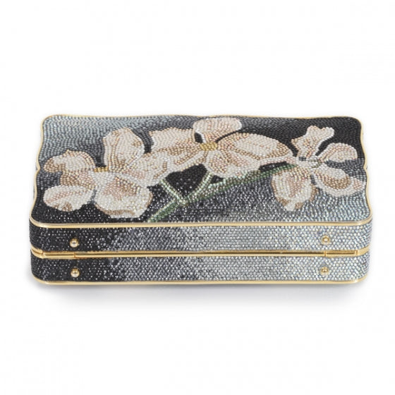 Judith Leiber Swarovski Crystal Flower Clutch 4 of 9