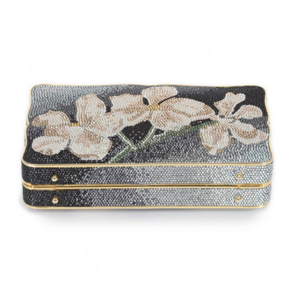 Judith Leiber Swarovski Crystal Flower Clutch 4 of 9