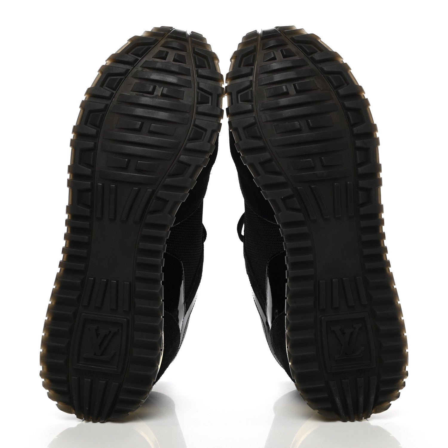 Louis Vuitton Suede Monogram Run Away Sneakers 38 Black 5 of 8