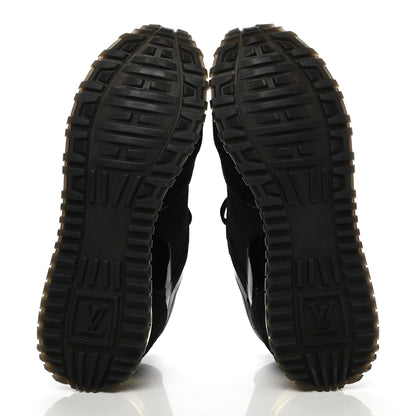Louis Vuitton Suede Monogram Run Away Sneakers 38 Black 5 of 8