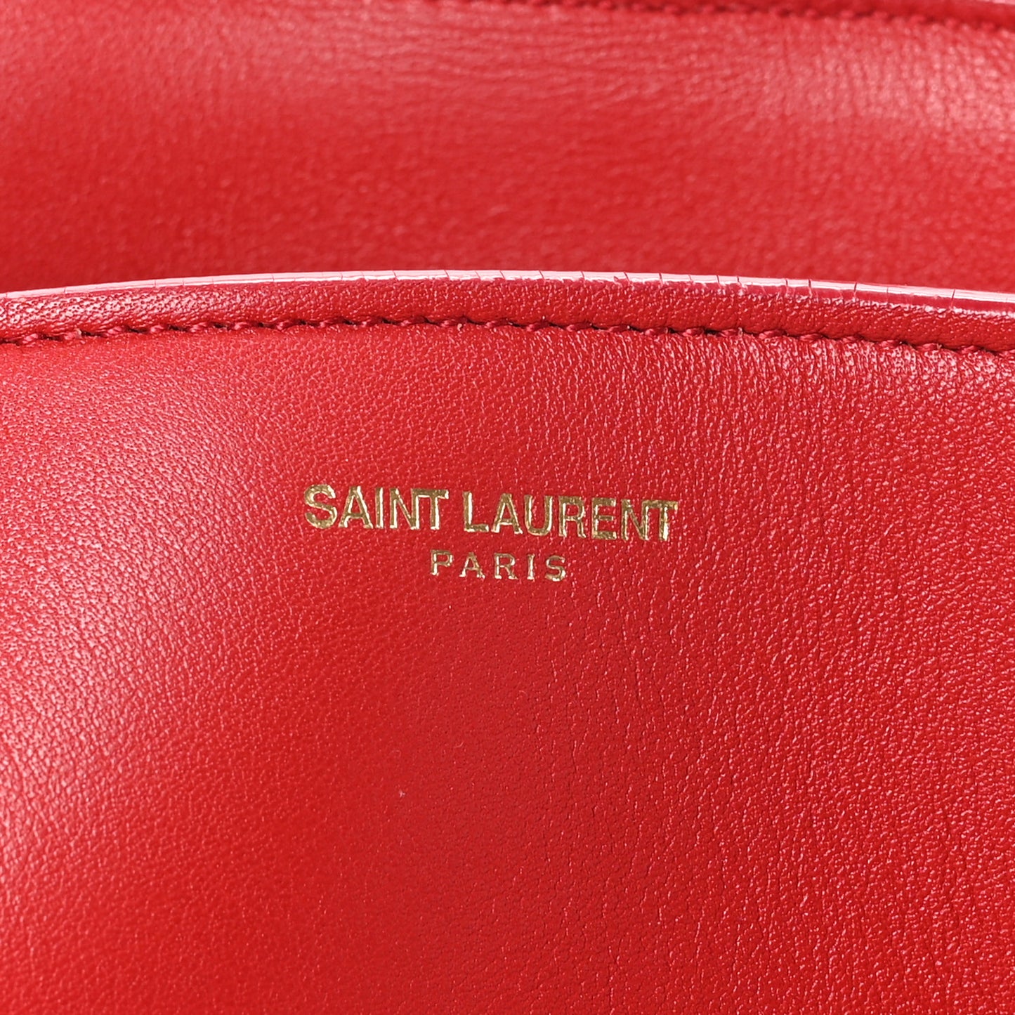 Calfskin Medium Monogram Cabas Lipstick Red