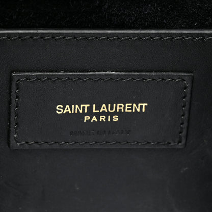Saint Laurent Smooth Calfskin Medium Classic Monogram Kate Tassel Satchel Black 6 of 14
