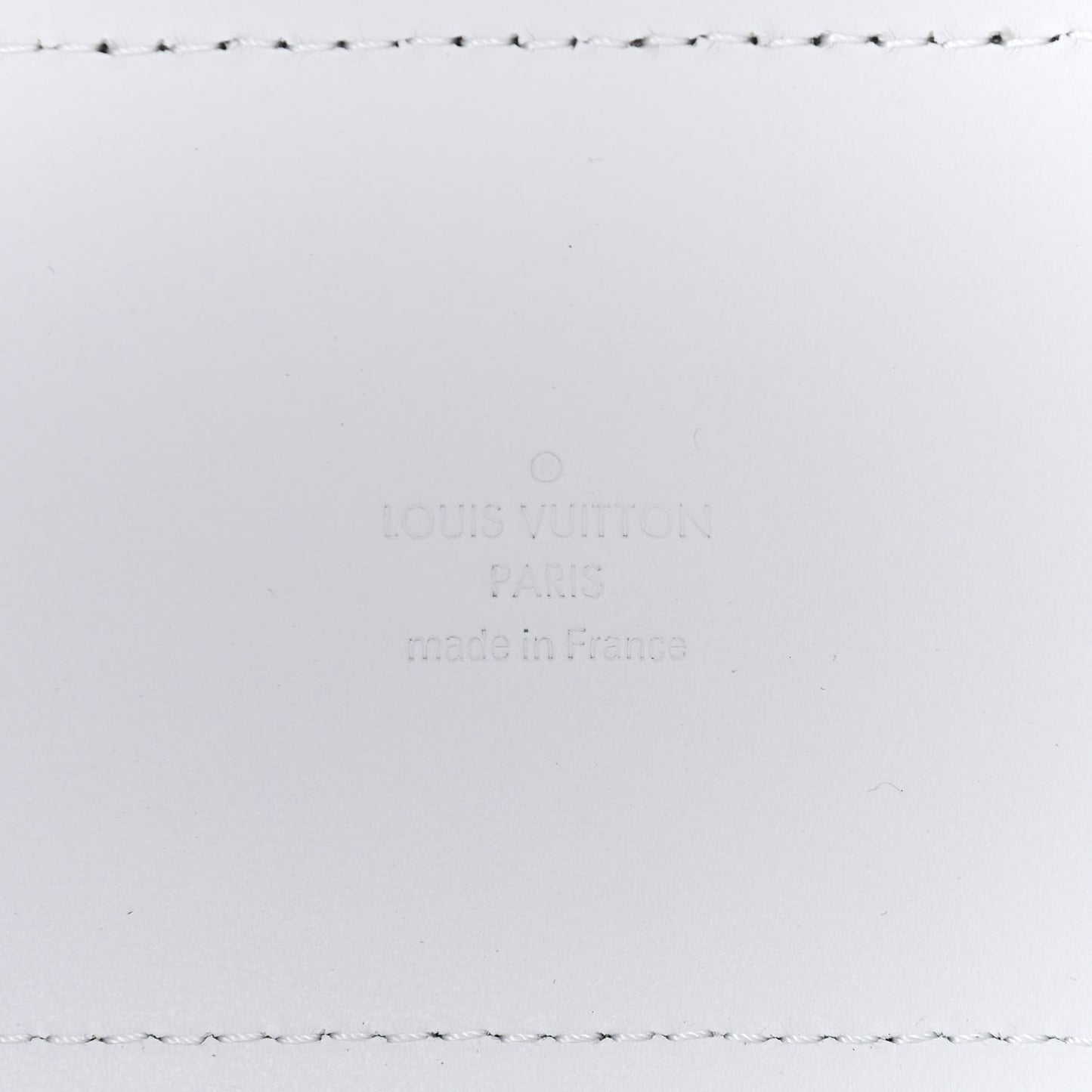 Calfskin PVC Epi Plage Soft Trunk Optic White