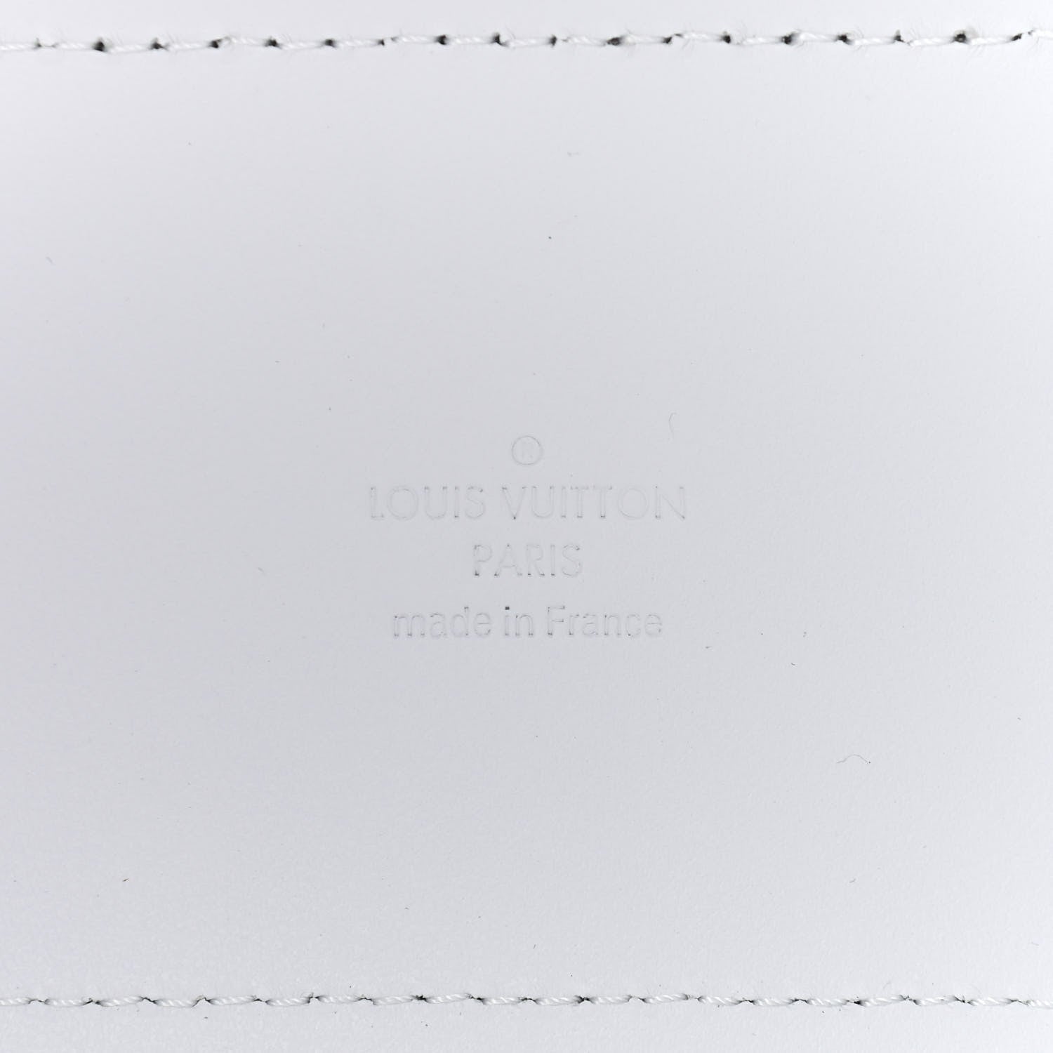 Louis Vuitton Calfskin PVC Epi Plage Soft Trunk Optic White 8 of 8
