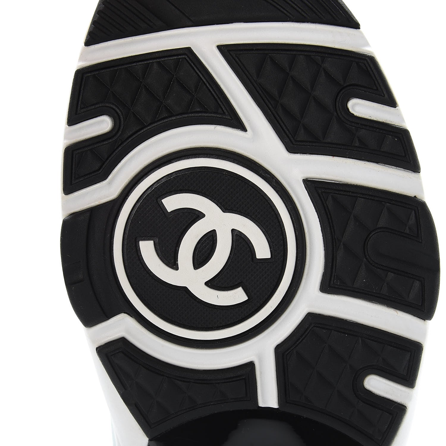 Chanel Calfskin Patent CC Sneakers 41 White Blue Yellow 6 of 14