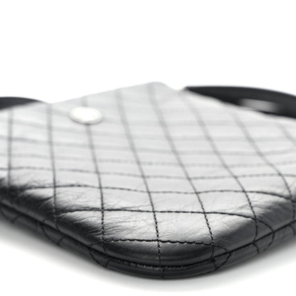 Chanel Aged Calfskin Quilted Crossbody Bag Black 8 of 9