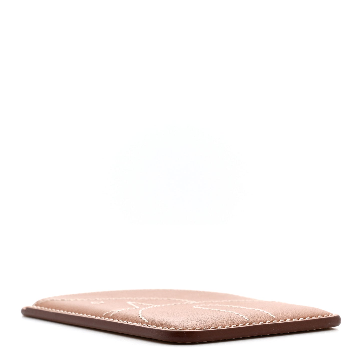 Swift Stitched Cheval MagSafe Card Holder Gold