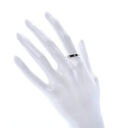 Cartier Platinum Diamond 3mm C De Wedding Band Ring 55 7.25 2 of 5