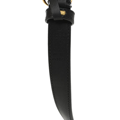 Gucci Calfskin Double G 20mm Belt 70 28 Black 3 of 5