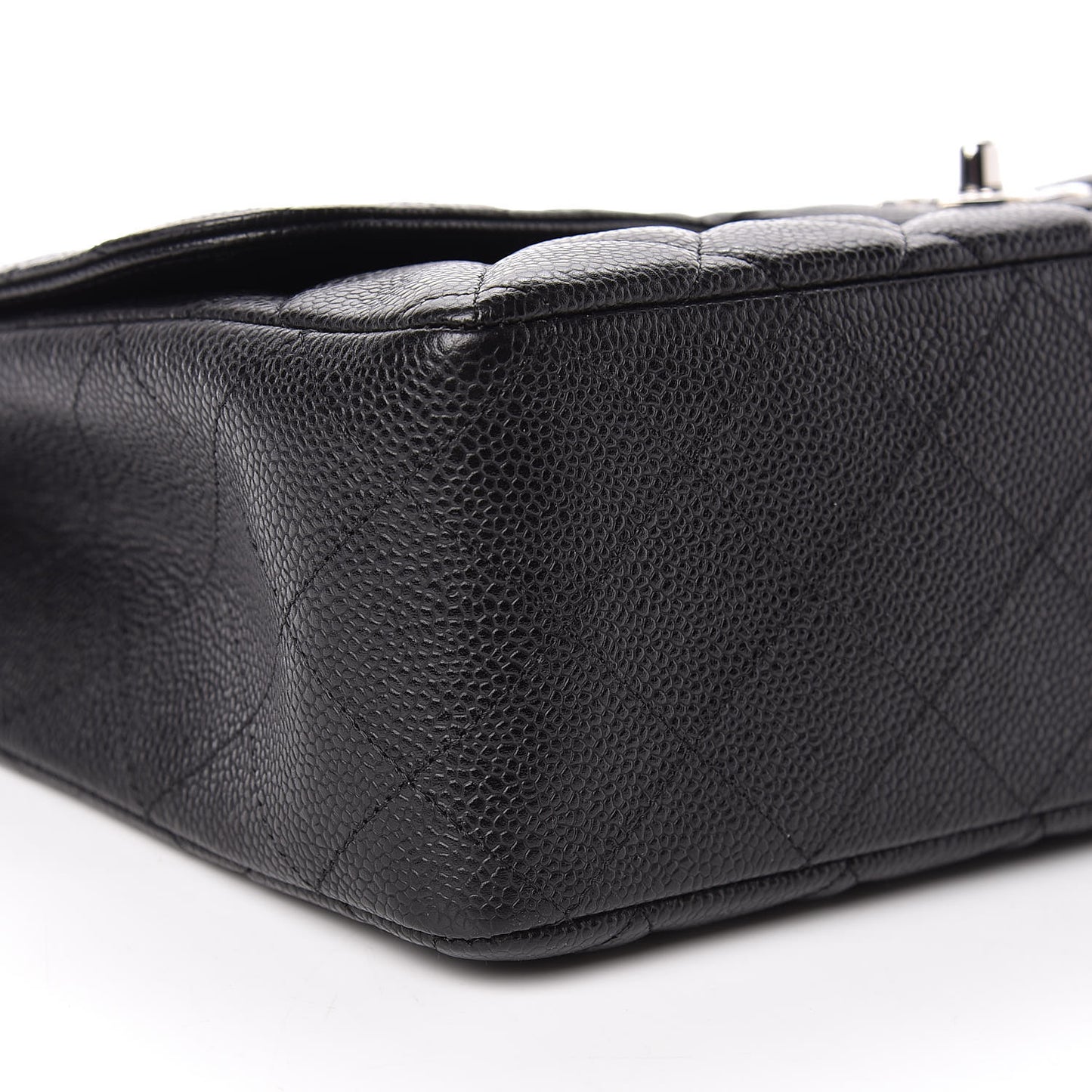 Caviar Quilted Jumbo Single Flap Black