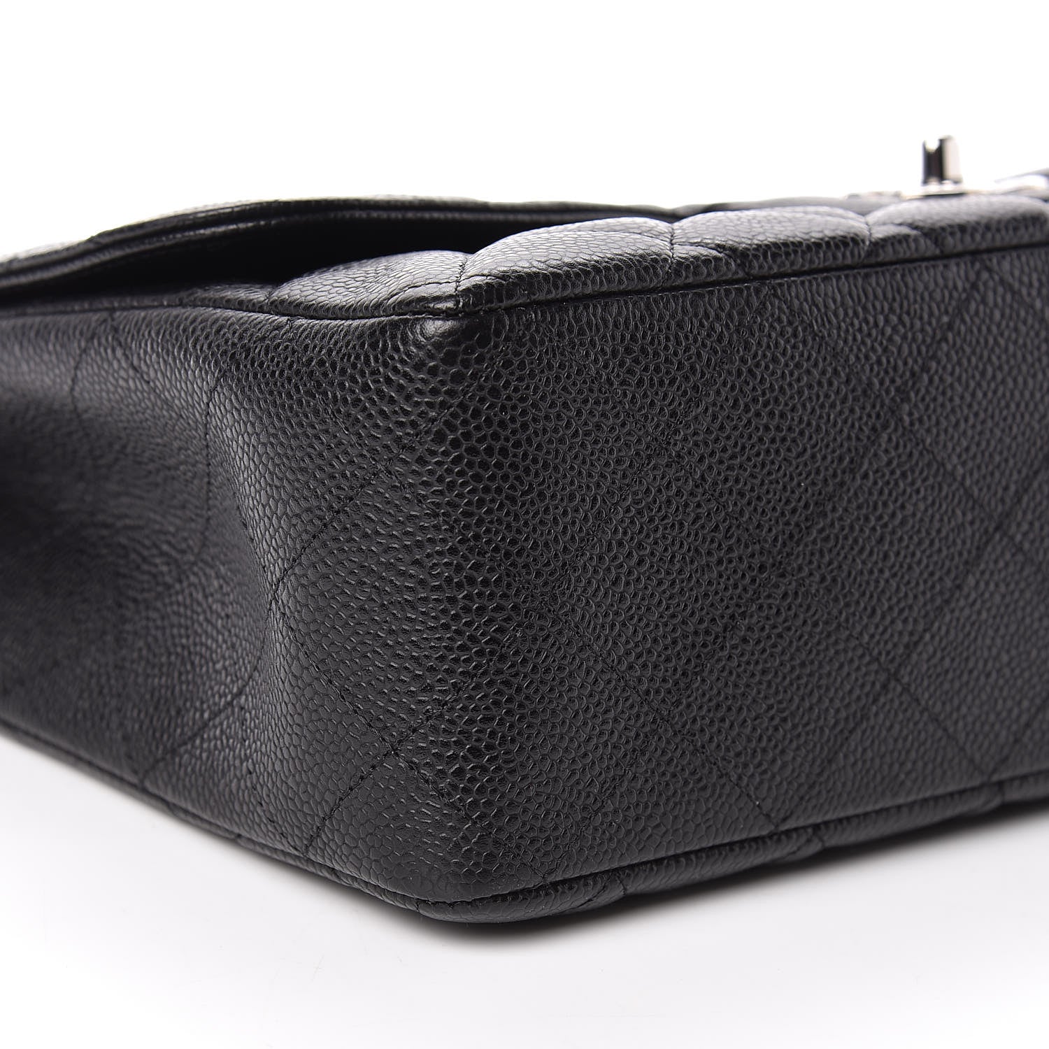 Chanel Caviar Quilted Jumbo Single Flap Black 8 of 11