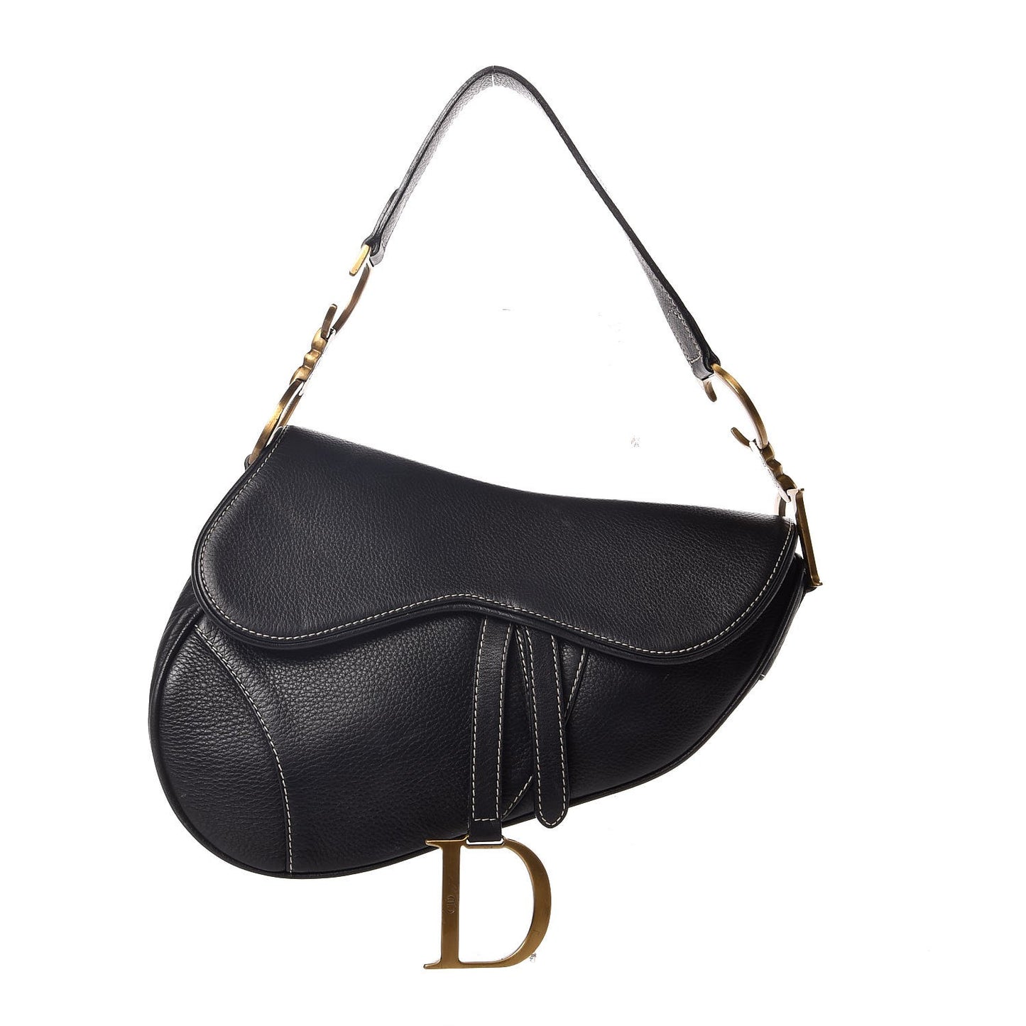 Calfskin Saddle Bag Black