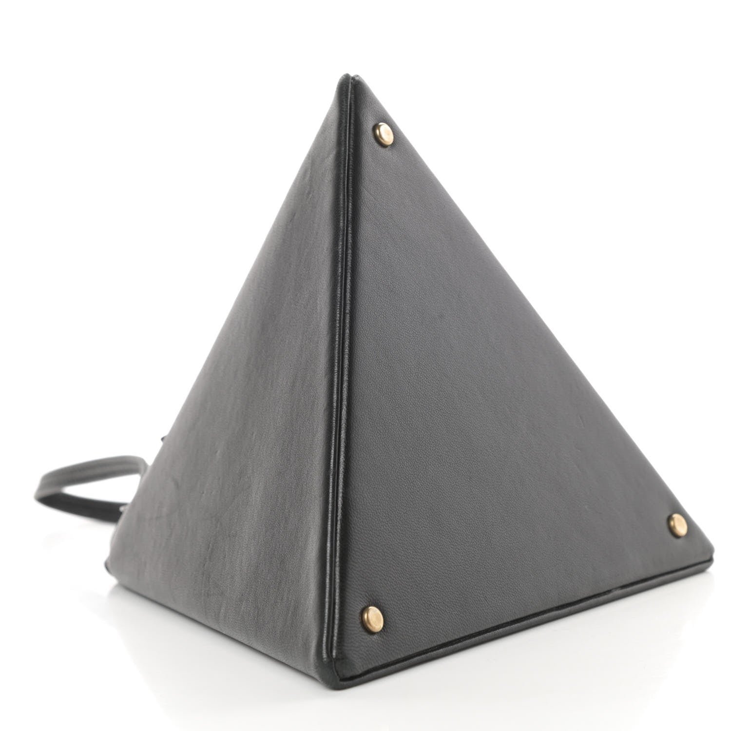 Saint Laurent Lambskin Pyramid Clutch Black 4 of 11