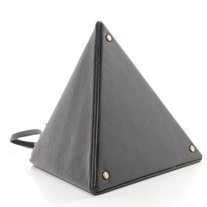 Saint Laurent Lambskin Pyramid Clutch Black 4 of 11