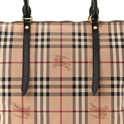 Burberry Haymarket Check Medium Salisbury Tote Chocolate 8 of 10