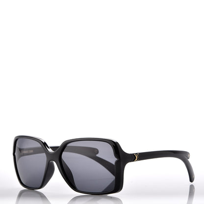 Louis Vuitton Flore Carre Sunglasses Z0287E Black 1 of 9