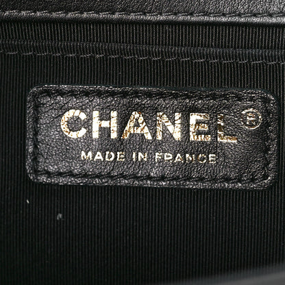 Chanel Calfskin Chevron Quilted Medium Boy Flap Black 6 of 11