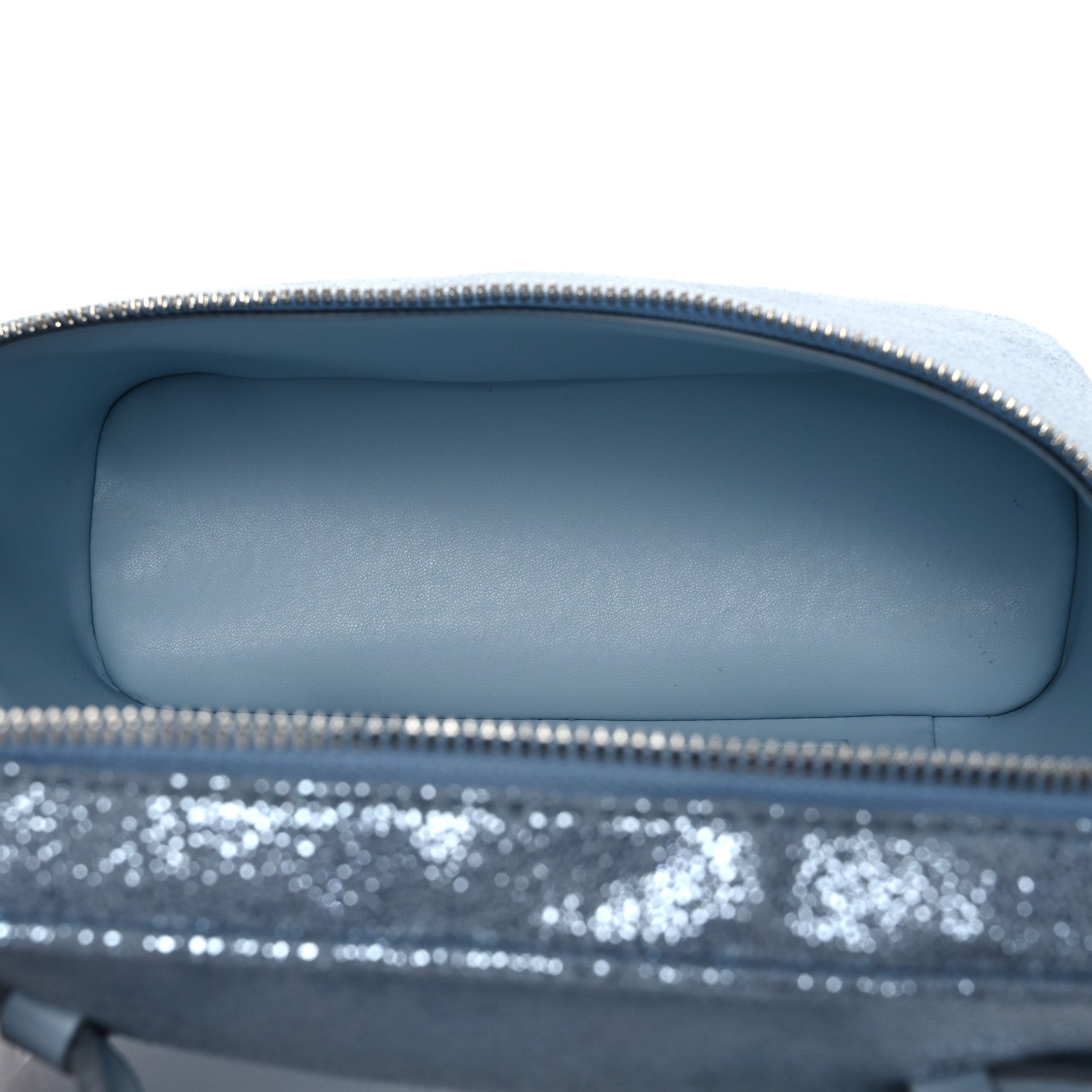 Stella McCartney Metallic Shaggy Deer Falabella Cosmetic Case Blue 5 of 11