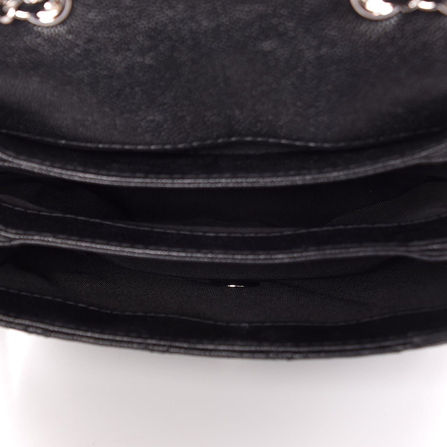 Caviar Quilted Small Urban Companion Flap Black