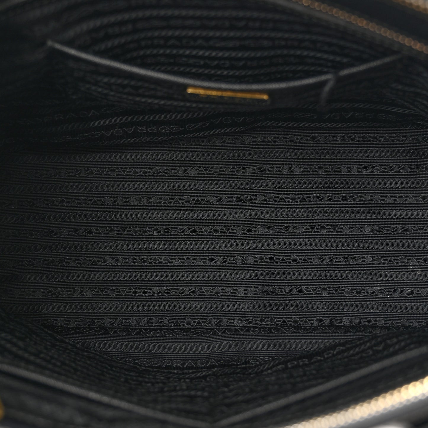 Saffiano Lux Medium Double Zip Tote Black