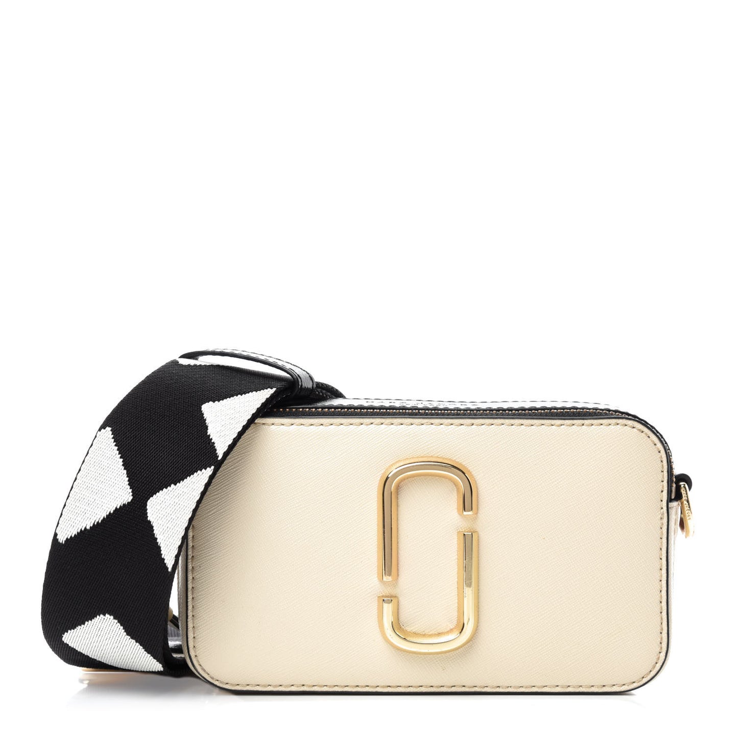 Saffiano Small Snapshot Camera Bag Cloud White Multicolor