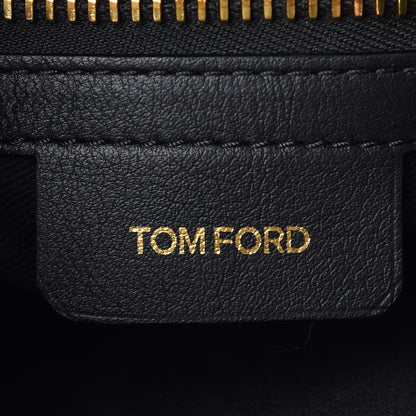 Tom Ford Calfskin Triple Zip Crossbody Bag Black 6 of 9