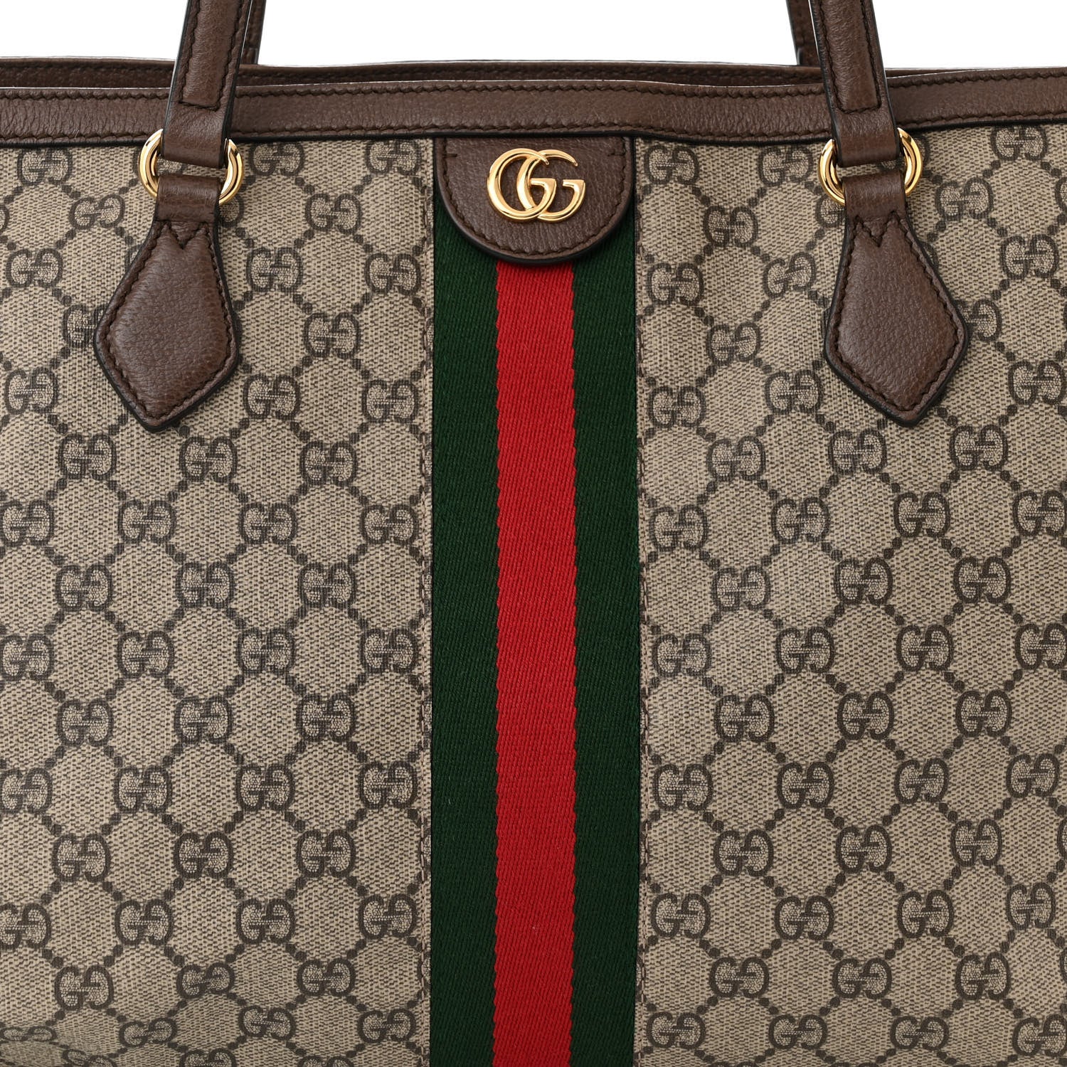 Gucci GG Supreme Monogram Medium Ophidia Shopping Tote Brown 8 of 11