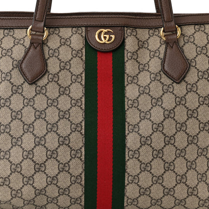 Gucci GG Supreme Monogram Medium Ophidia Shopping Tote Brown 8 of 11