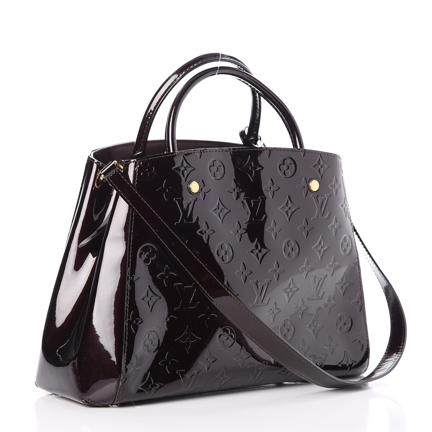 Louis Vuitton Vernis Montaigne MM Amarante 3 of 10