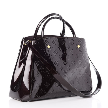 Louis Vuitton Vernis Montaigne MM Amarante 3 of 10