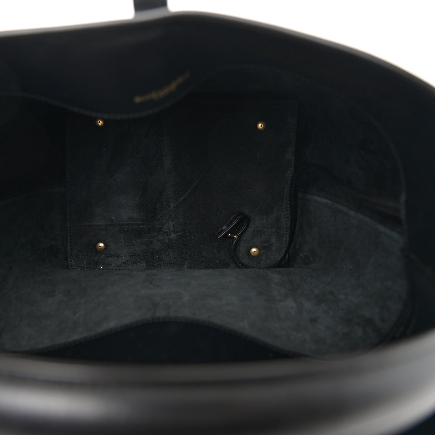 Smooth Shiny Calfskin Monogram Le 37 Bucket Bag Black