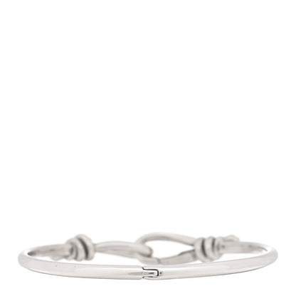 Tiffany Sterling Silver Paloma Picasso Knot Hinged Bangle Bracelet 2 of 4