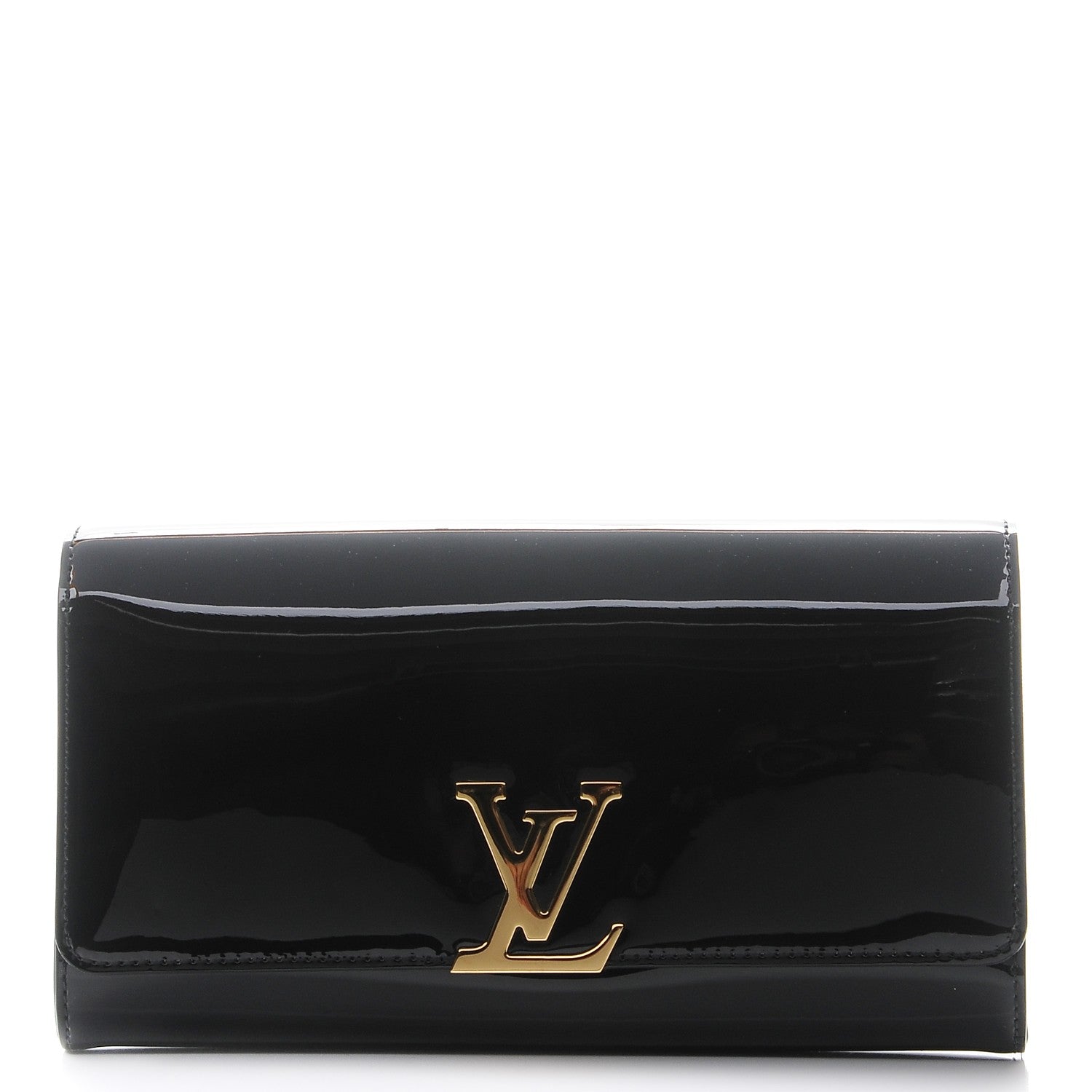Louis Vuitton Patent Louise Clutch Black 1 of 8