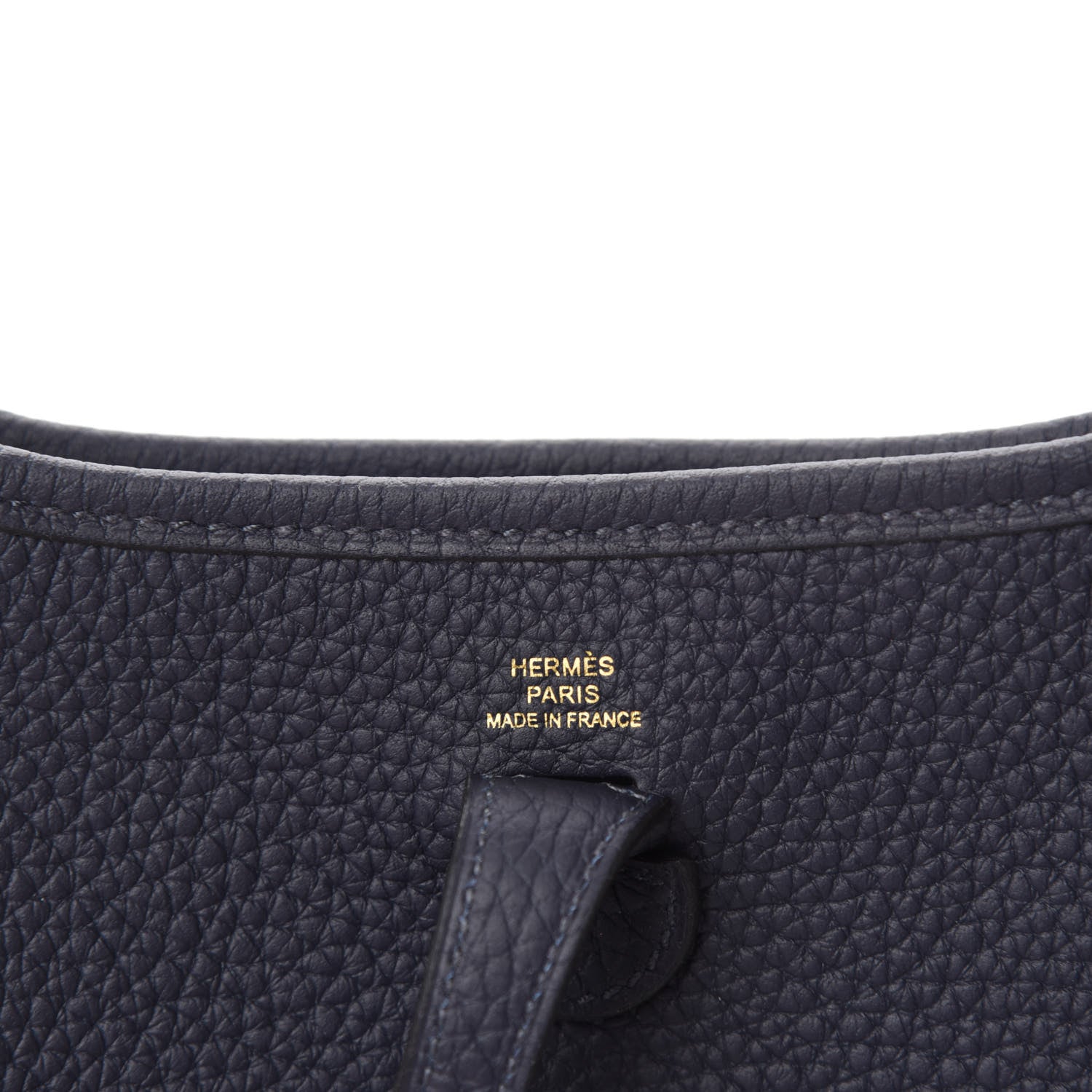 Hermes Taurillon Clemence Evelyne TPM Bleu Nuit 8 of 11