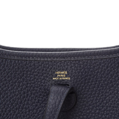 Hermes Taurillon Clemence Evelyne TPM Bleu Nuit 8 of 11