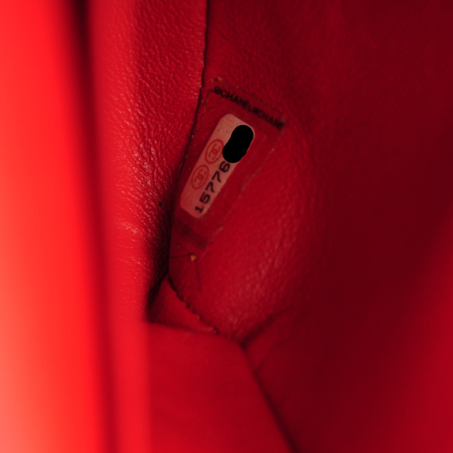 Lambskin Quilted Medium Double Flap Red