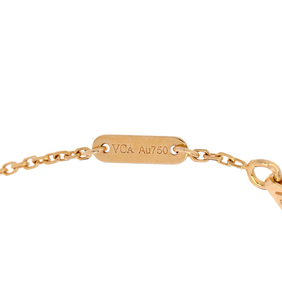 Van Cleef & Arpels 18K Yellow Gold Emerald Mini Frivole Bracelet 3 of 4