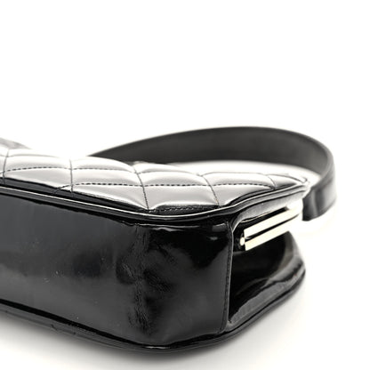 Chanel Patent Quilted Kisslock Frame Bag Black 11 of 11