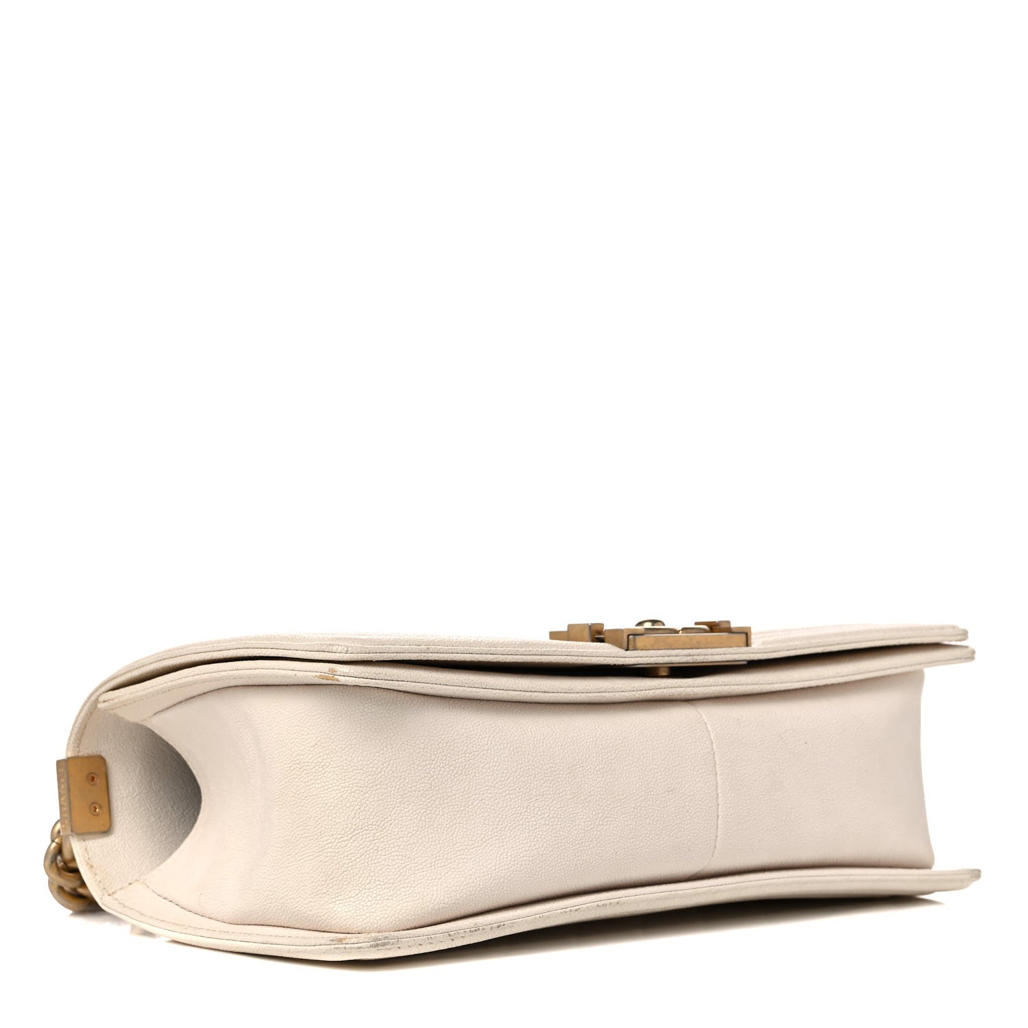 Chanel Caviar Quilted Medium Boy Flap White 3 of 27