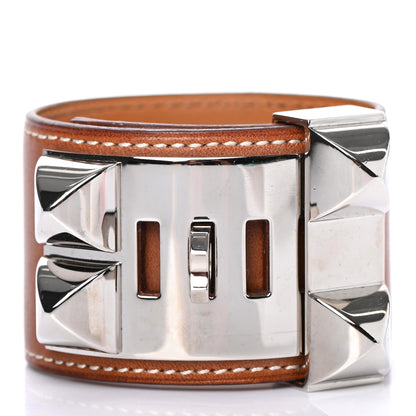 Hermes Barenia Collier de Chien CDC Bracelet S Fauve 2 of 4