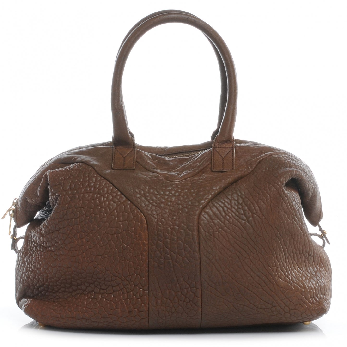 Pebbled Lambskin Easy Sac Brown